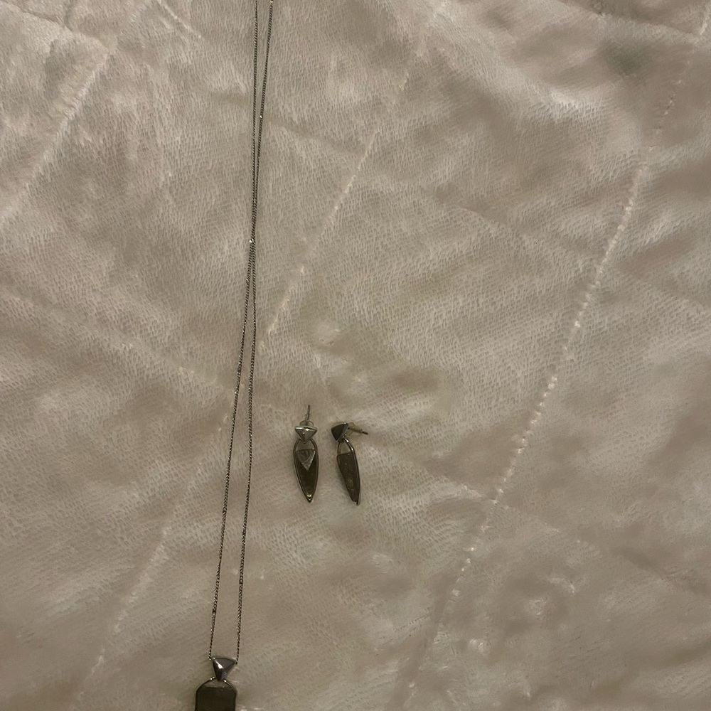 Earrings and neck piece set
